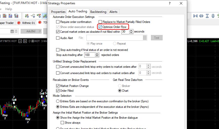 【分享】MultiCharts 委託優化Optimize Order Flow 的妙用